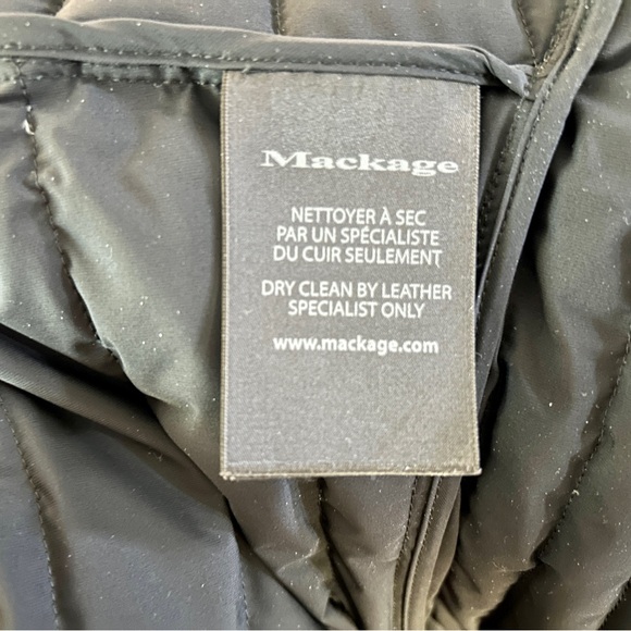 Mackage Black Light Down and Leather Trim Jacket (Size X-small) - Picture 7 of 9